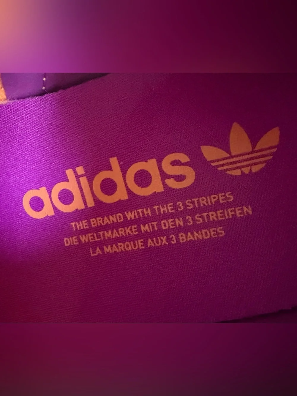 NEW ADIDAS Originals Gazelle Bold Casual Sneakers Flash Orange/Purple Burst Sz 9